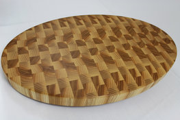 Medium Oval Ash End Grain Chopping Board