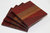 Padauk and walnut drink coasters Padauk and walnut drink coasters